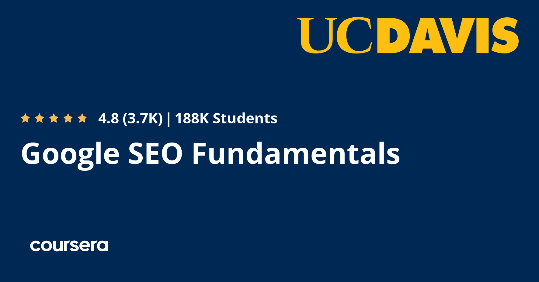 Google SEO Fundamentals(UC Davis/Coursera)