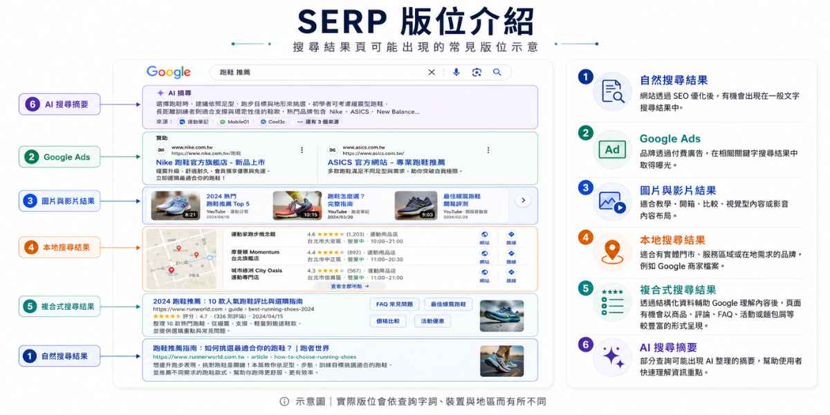 SERP 版位介紹
